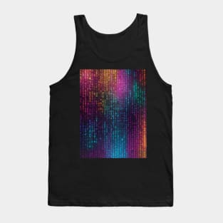 vibrant color binary code Tank Top